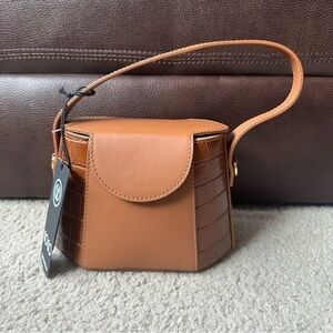 GOGO Genuine Leather Geometric hand/crossbody bag